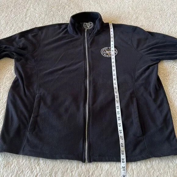 Guinness Open Gate Brewery fleece zip up black size xl